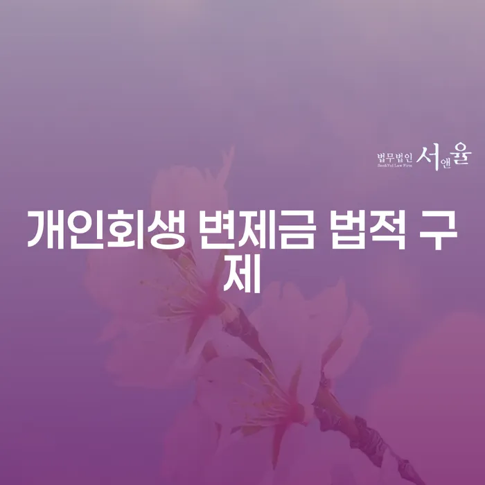 개인회생 변제금 법적 구제란 무엇일까요?